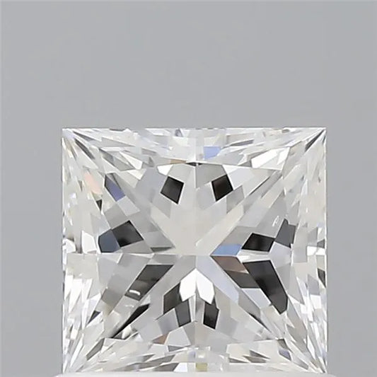0.71ct Princess Natural Diamond (Colour E, Clarity SI1, GIA Certified)