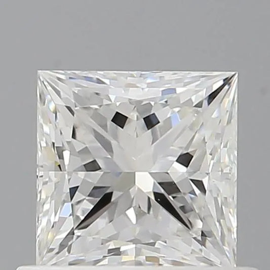 0.71ct Princess Natural Diamond (Colour F, Clarity VS1, GIA Certified)