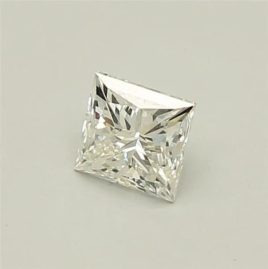 0.71ct Princess Natural Diamond (Colour G, Clarity IF, Cut VG, IGI Certified)