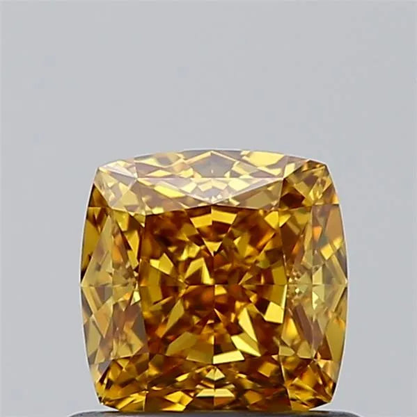 0.72ct Cushion modified Natural Diamond (Colour Fancy Deep Yellow Brown, Clarity VVS2, Cut GD, GIA Certified)