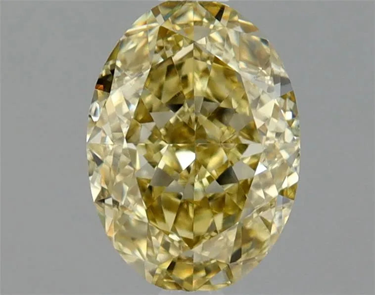 0.73ct Oval Natural Diamond (Colour Fancy Yellow Brown, Clarity VVS2, Cut GD, GIA Certified)