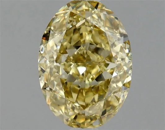 0.73ct Oval Natural Diamond (Colour Fancy Yellow Brown, Clarity VVS2, Cut GD, GIA Certified)