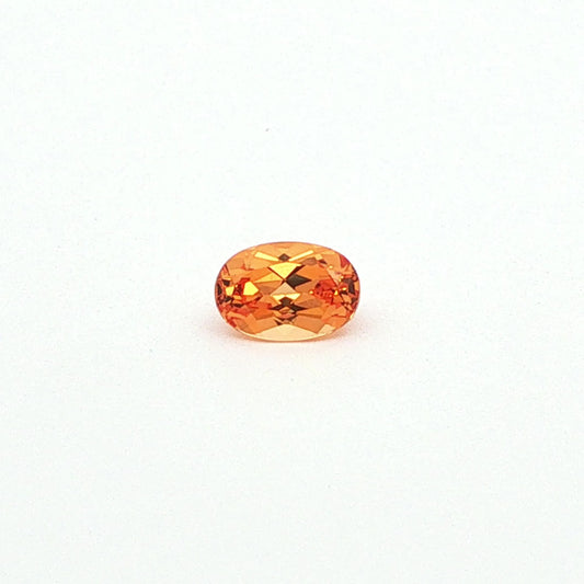 0.75ct Oval Natural Garnet (Colour Orange, Clarity Eye Clean, Cut Faceted)