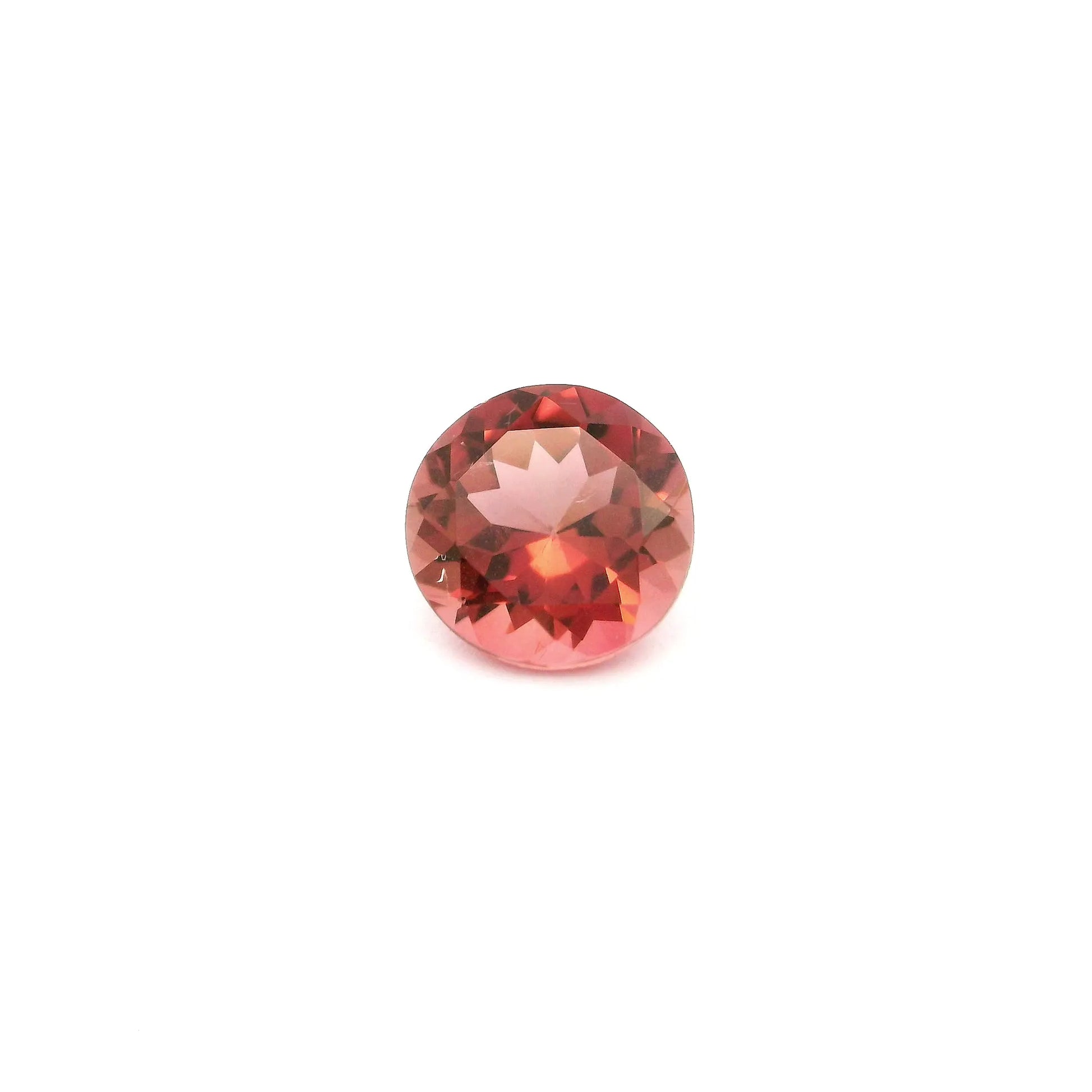 0.75ct Round Natural Tourmaline (Colour Pink, Clarity Slightly Included, Cut Faceted)