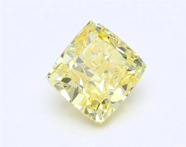 0.78ct Cushion brilliant Natural Diamond (Colour Fancy Vivid Yellow, Clarity VS2, GIA Certified)