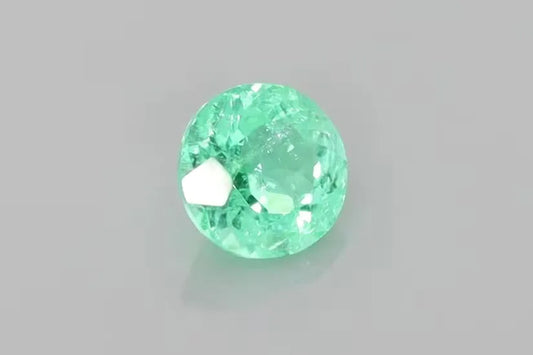 0.78ct Round Natural Tourmaline (Colour Green, Clarity Slightly Included, Cut Faceted)