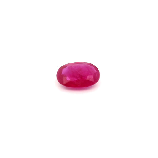 0.79ct Oval Natural Ruby (Colour Red, Clarity Slightly Included, Cut Faceted)