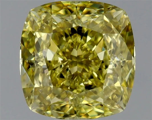 0.80ct Cushion brilliant Natural Diamond (Colour Fancy Brownish Yellow, Clarity VS1, GIA Certified)