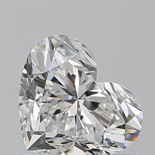 0.80ct Heart Natural Diamond (Colour F, Clarity IF, GIA Certified)