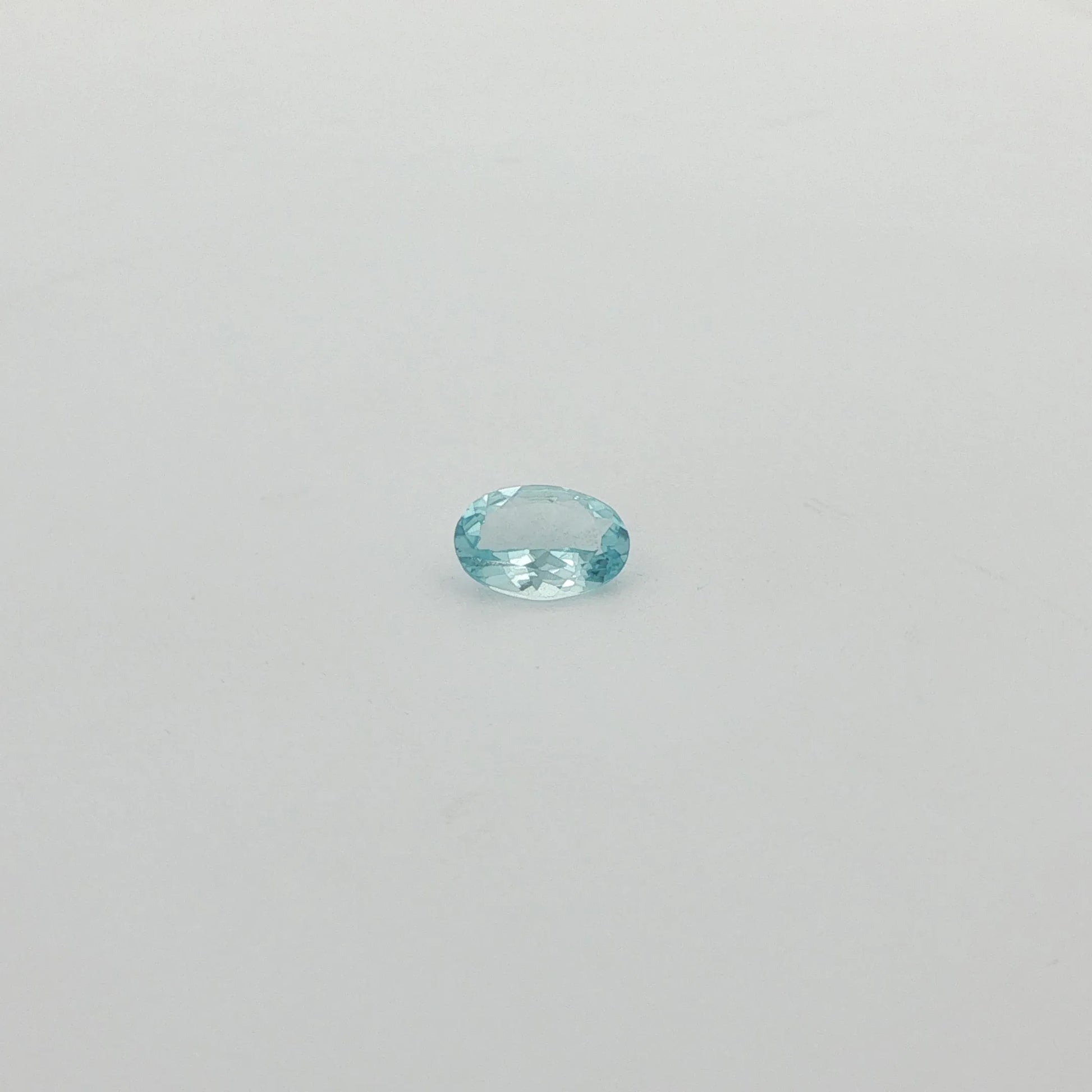 0.81ct Oval Natural Aquamarine (Colour Blue, Clarity Slightly Included, Cut Faceted)