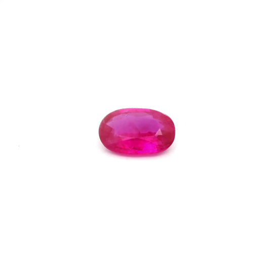 0.82ct Oval Natural Ruby (Colour Red, Clarity Slightly Included, Cut Faceted)