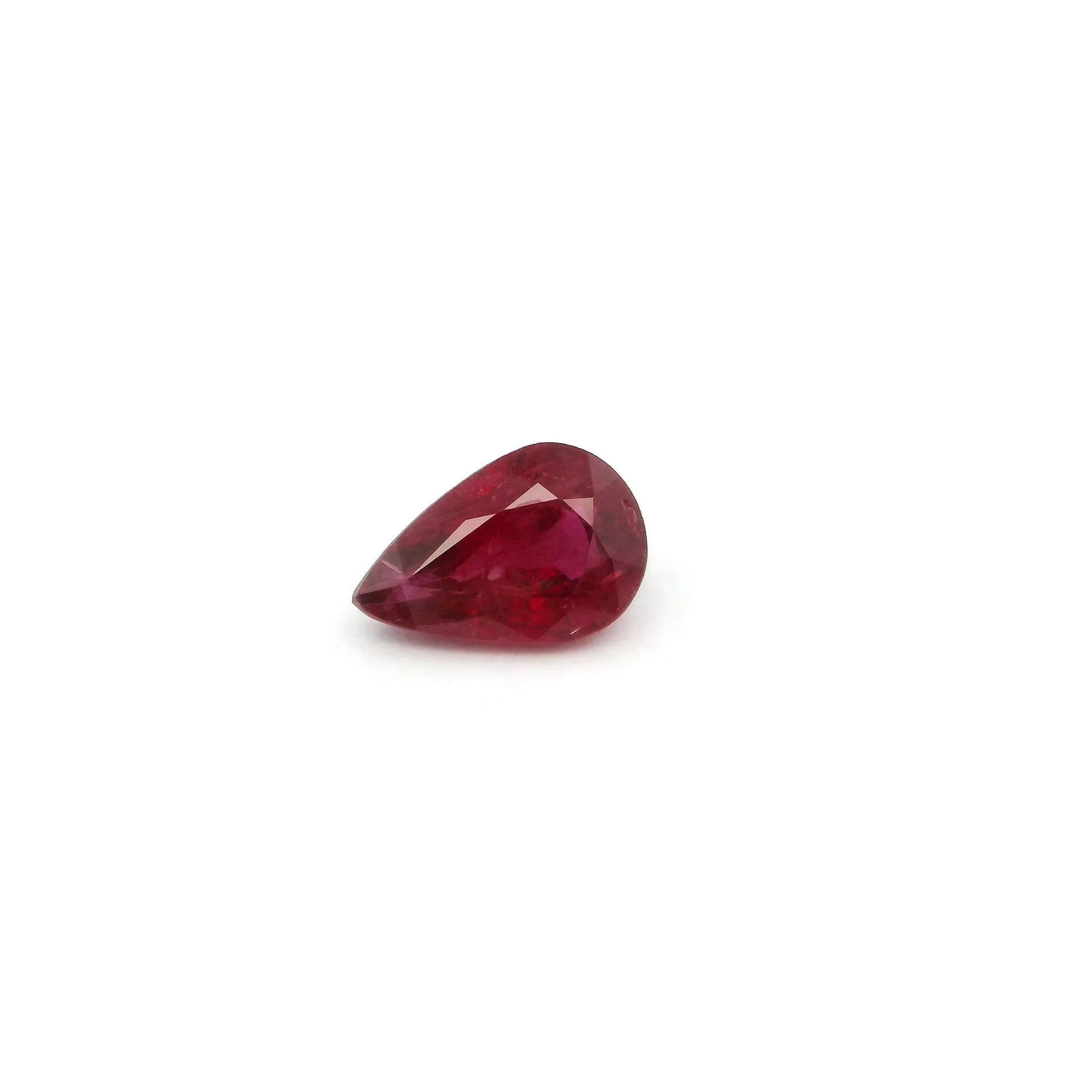 0.83ct Pear Natural Ruby (Colour Red, Clarity Slightly Included, Cut Faceted)