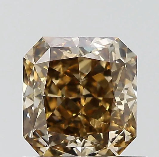 0.83ct Radiant Natural Diamond (Colour Fancy Dark Yellowish Brown, Clarity VS2, GIA Certified)