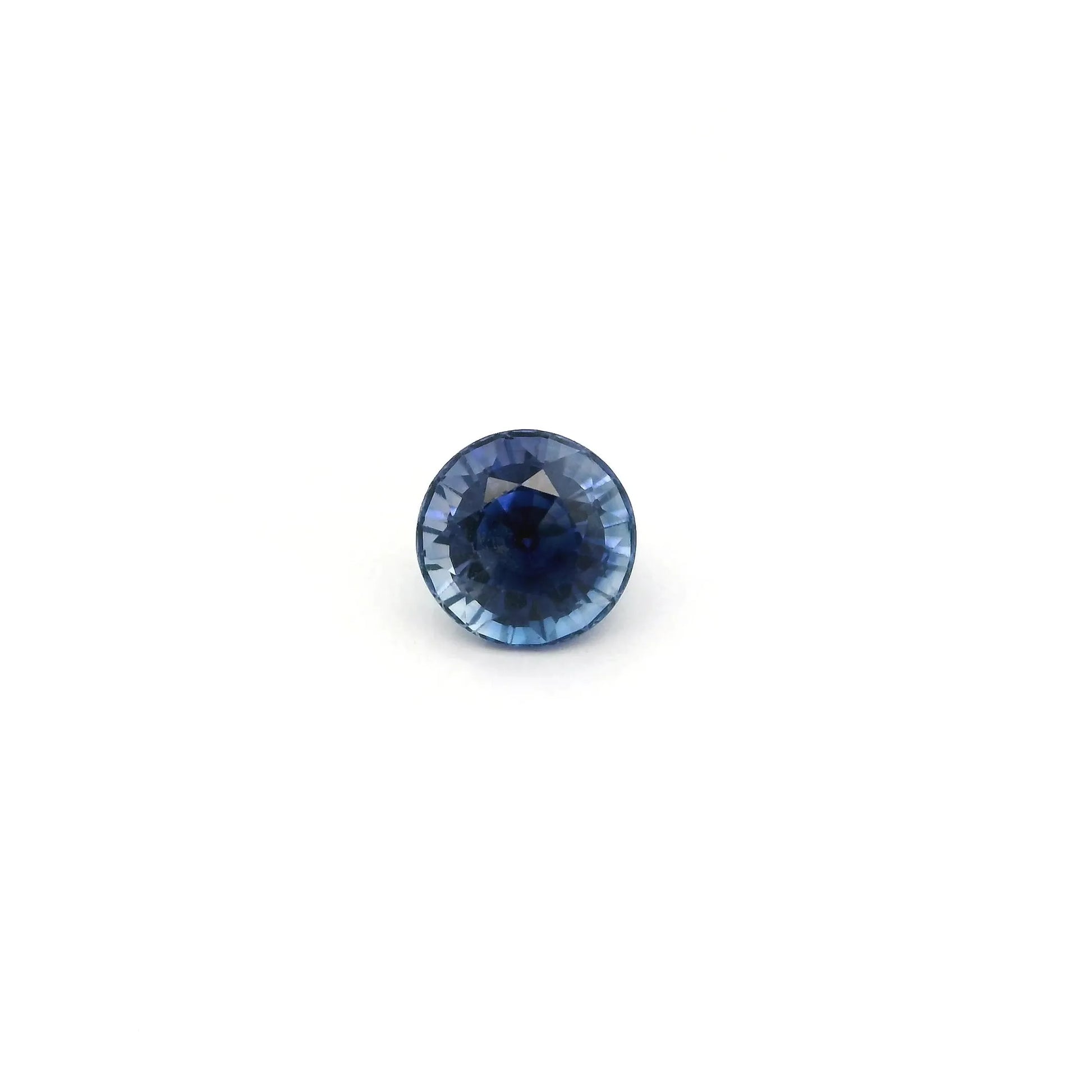 0.84ct Round Natural Sapphire (Colour Blue, Clarity Eye Clean, Cut Faceted)