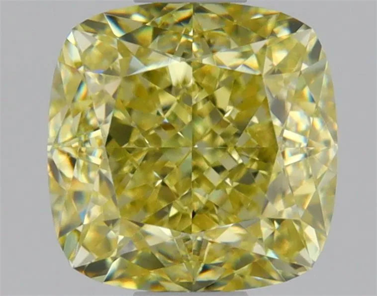 0.90ct Cushion brilliant Natural Diamond (Colour Fancy Light Brownish Yellow, Clarity VS1, GIA Certified)