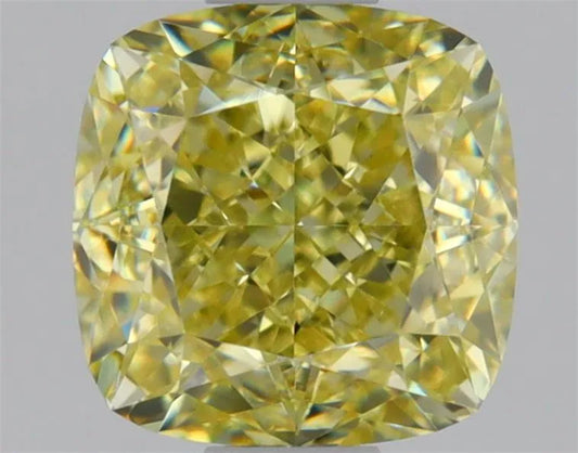 0.90ct Cushion brilliant Natural Diamond (Colour Fancy Light Brownish Yellow, Clarity VS1, GIA Certified)