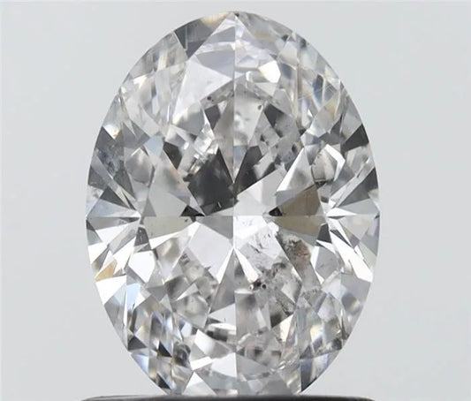 0.90ct Oval Natural Diamond (Colour F, Clarity SI1, Cut VG, IGI Certified)