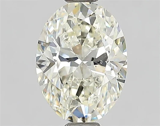 0.90ct Oval Natural Diamond (Colour K, Clarity SI1, GIA Certified)
