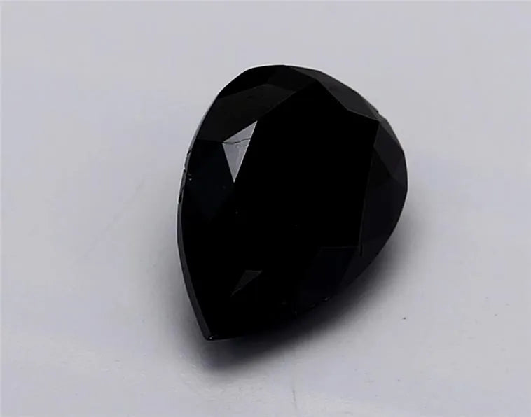 0.90ct Pear Natural Diamond (Colour Fancy Black, Clarity VVS2, Cut EX, GIA Certified)
