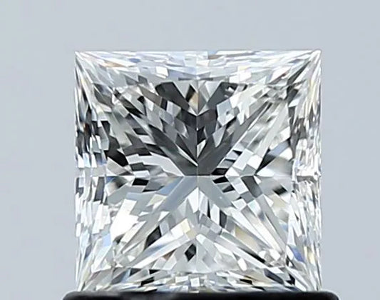 0.90ct Princess Natural Diamond (Colour G, Clarity VVS2, Cut EX, GIA Certified)
