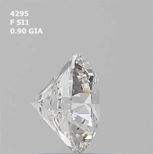 0.90ct Round Natural Diamond (Colour F, Clarity SI1, Cut EX, GIA Certified)