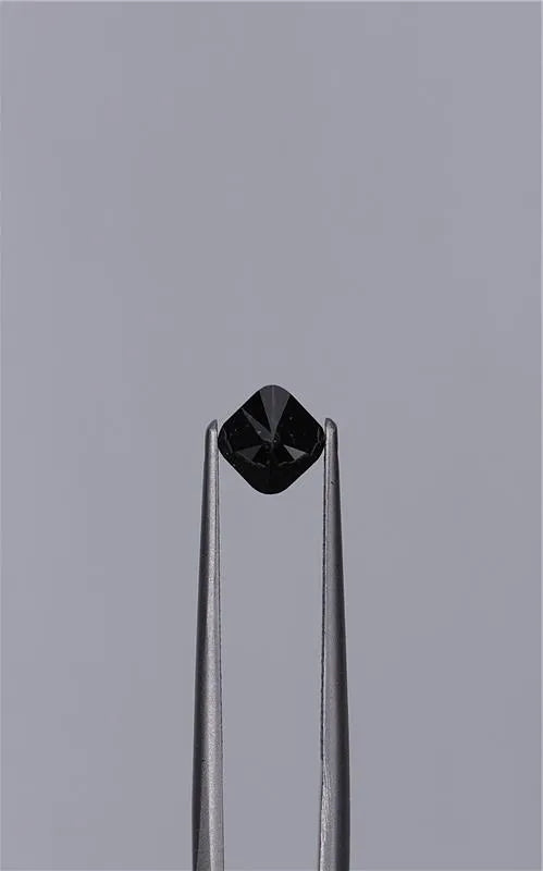 0.91ct Cushion brilliant Natural Diamond (Colour Fancy Black, Clarity VVS2, Cut EX, GIA Certified)