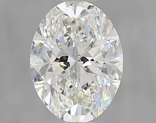 0.91ct Oval Natural Diamond (Colour H, Clarity SI1, GIA Certified)