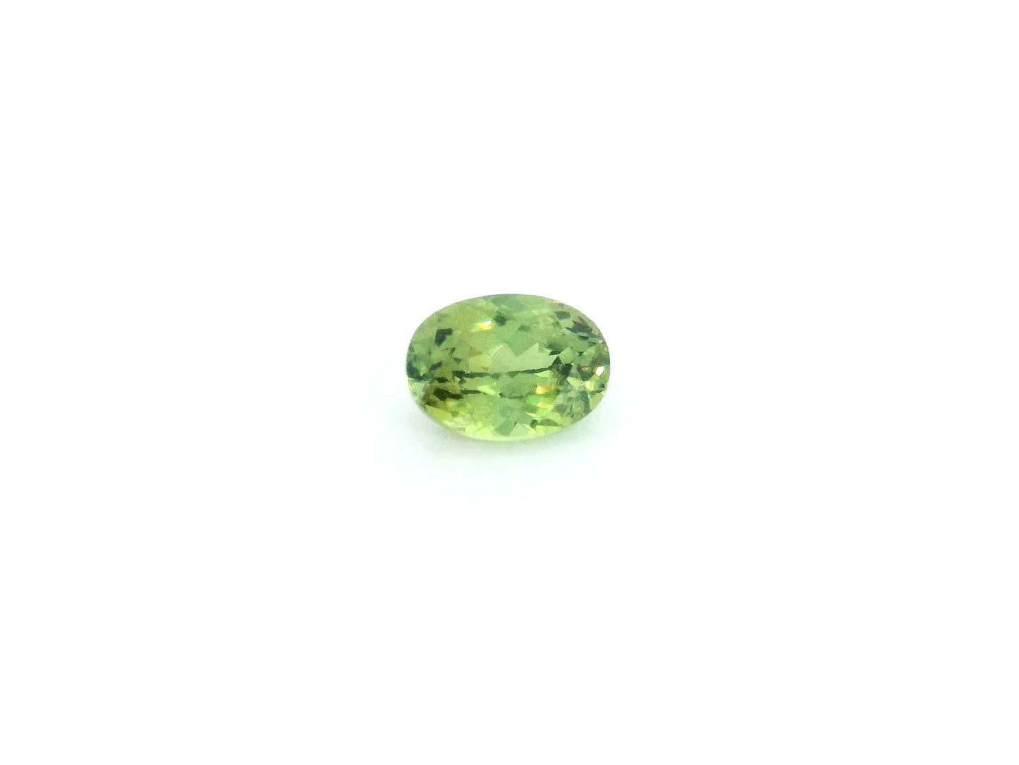 0.91ct Oval Natural Garnet (Colour Green, Clarity Slightly Included, Cut Faceted)