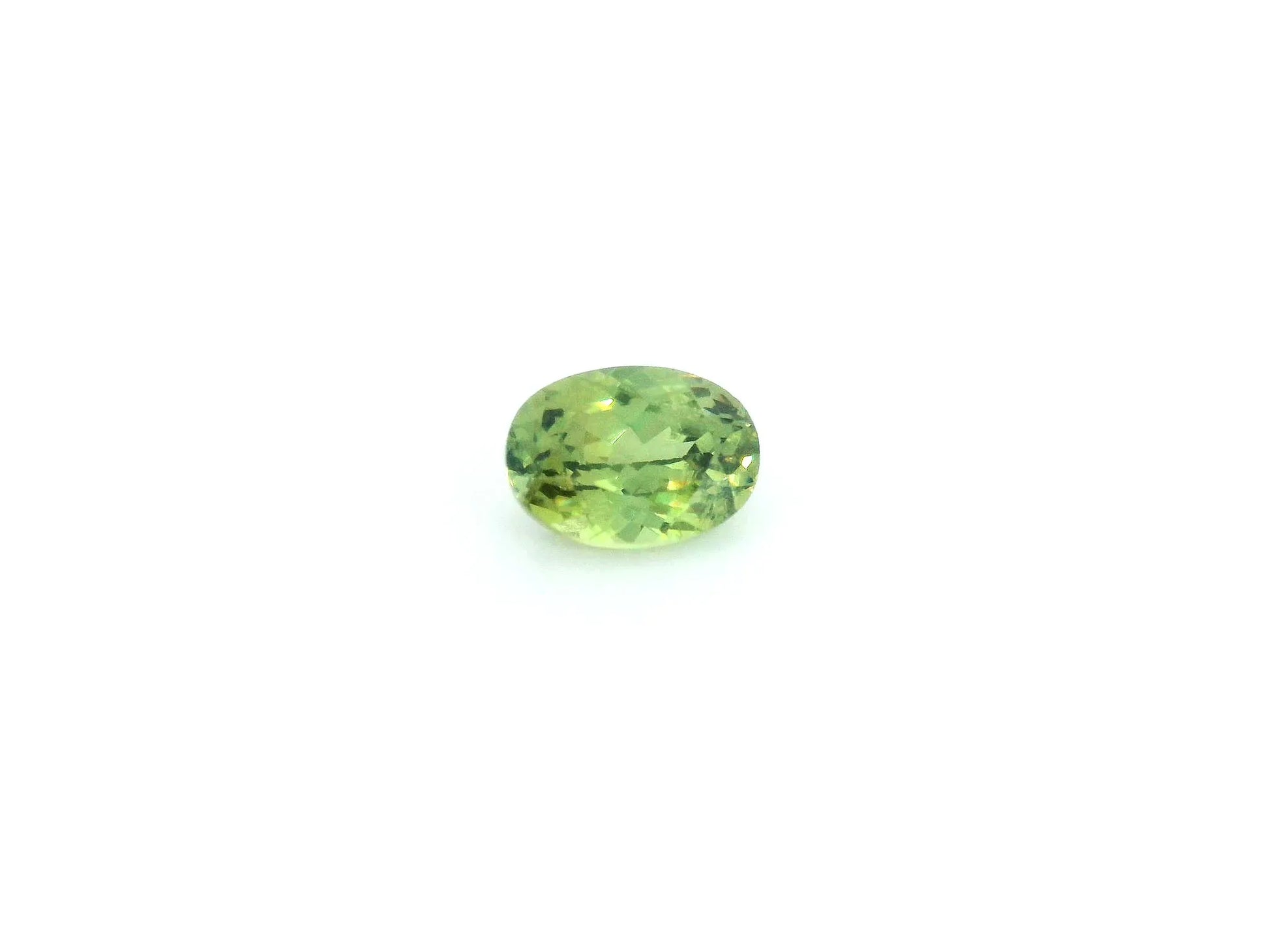 0.91ct Oval Natural Garnet (Colour Green, Clarity Slightly Included, Cut Faceted)