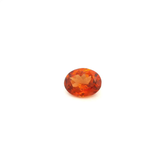 0.91ct Oval Natural Garnet (Colour Orange, Clarity Slightly Included, Cut Faceted)