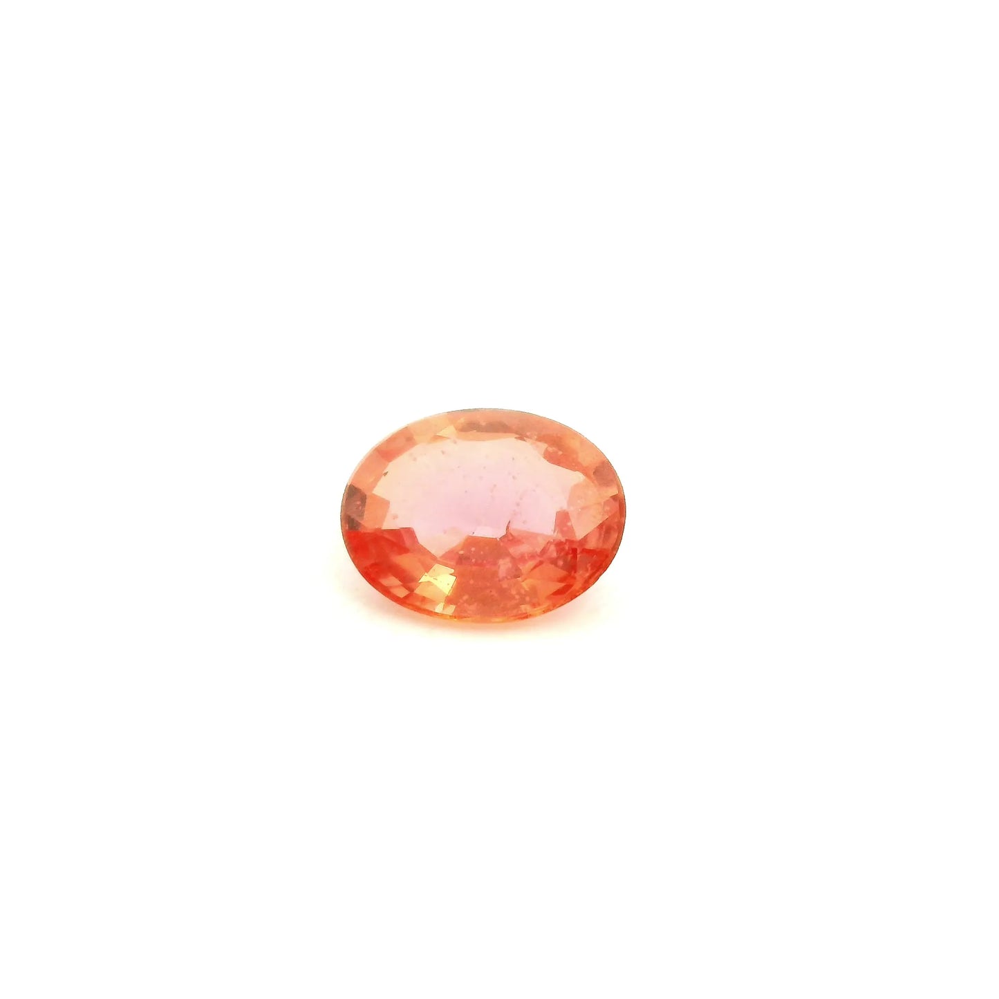 0.93ct Oval Natural Sapphire (Colour Orange, Clarity Slightly Included, Cut Faceted)