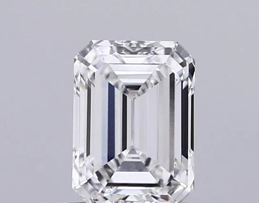 0.94ct Emerald Lab Grown Diamond (Colour D, Clarity VVS2, IGI Certified)