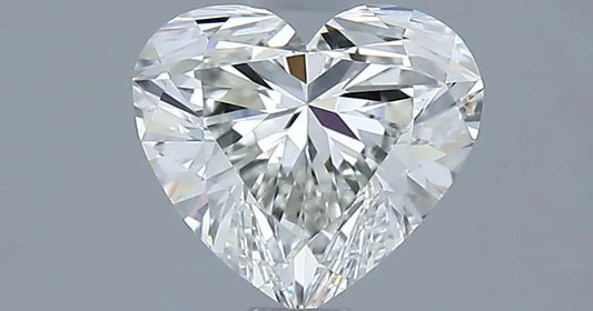 0.95ct Heart Natural Diamond (Colour F, Clarity IF, Cut VG, IGI Certified)