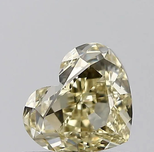 0.96ct Heart Natural Diamond (Colour Fancy Yellow, Clarity VS2, GIA Certified)
