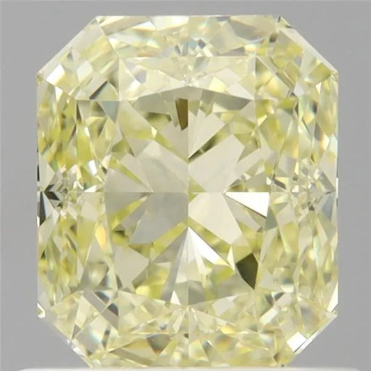 0.96ct Radiant Natural Diamond (Colour Fancy Light Yellow, Clarity VS2, GIA Certified)