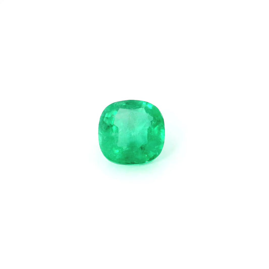 0.97ct Cushion Natural Emerald (Colour Green, Clarity Slightly Included, Cut Faceted)