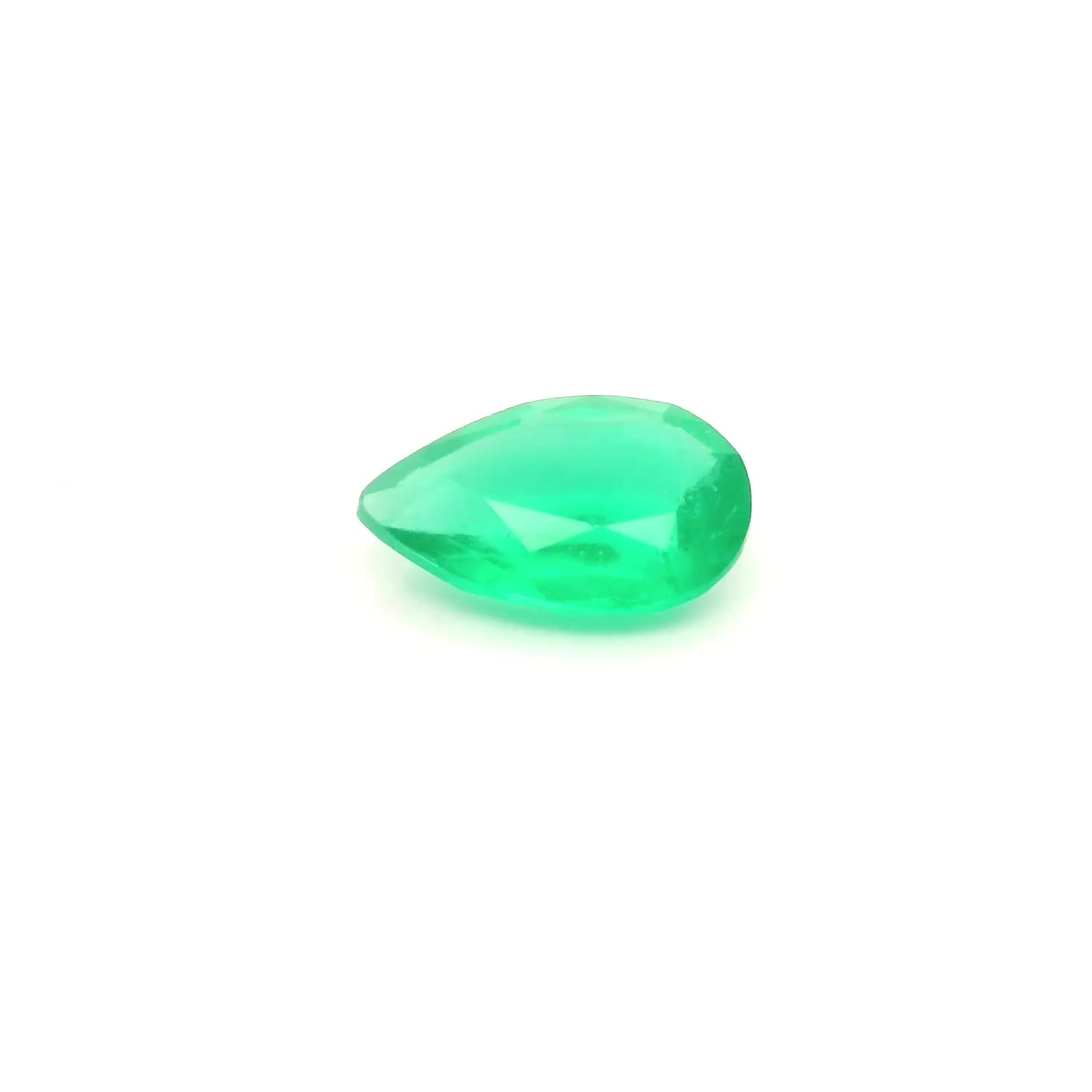 0.97ct Pear Natural Emerald (Colour Green, Clarity Slightly Included, Cut Faceted)