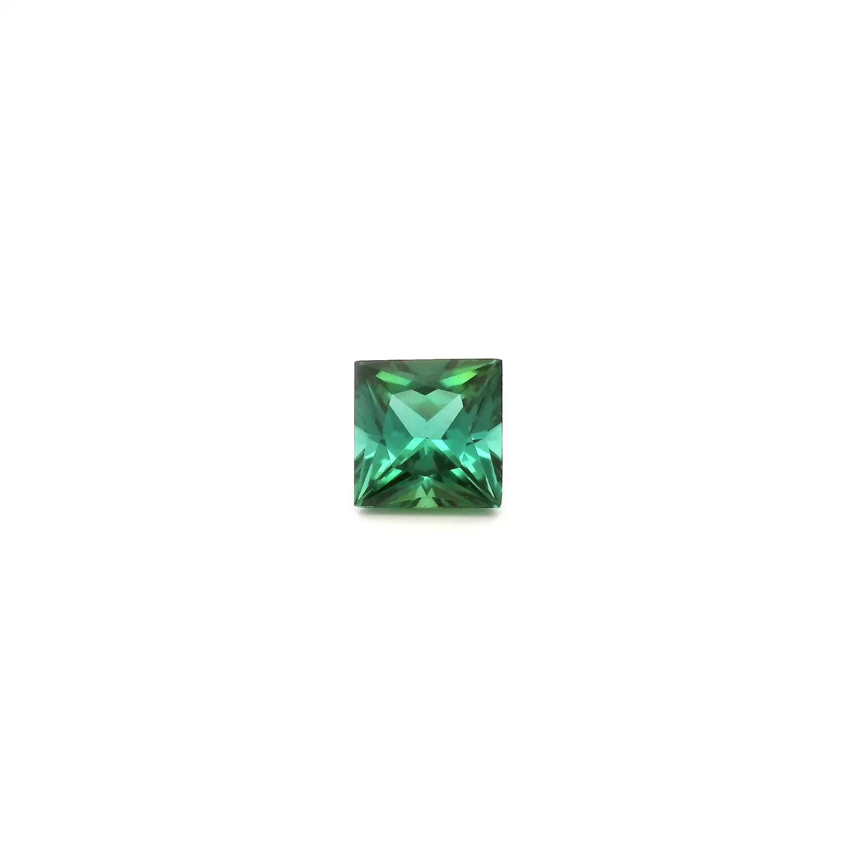 0.98ct Square Natural Tourmaline (Colour Green, Clarity Eye Clean, Cut Faceted)