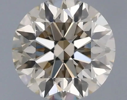 0.53ct Round Natural Diamond (Colour Brown, Clarity VS1, Cut EX, IGI Certified)