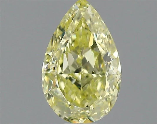 0.80ct Pear Natural Diamond (Colour Fancy Yellow, Clarity VS1, Cut GD, GIA Certified)