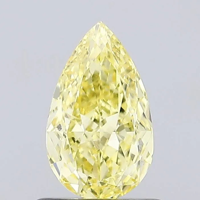 0.85ct Pear Lab Grown Diamond (Colour Fancy Yellow, Clarity VVS2, IGI Certified)