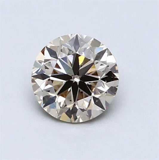 0.81ct Round Natural Diamond (Colour Yellow Brown, Clarity VVS2, Cut VG, IGI Certified)