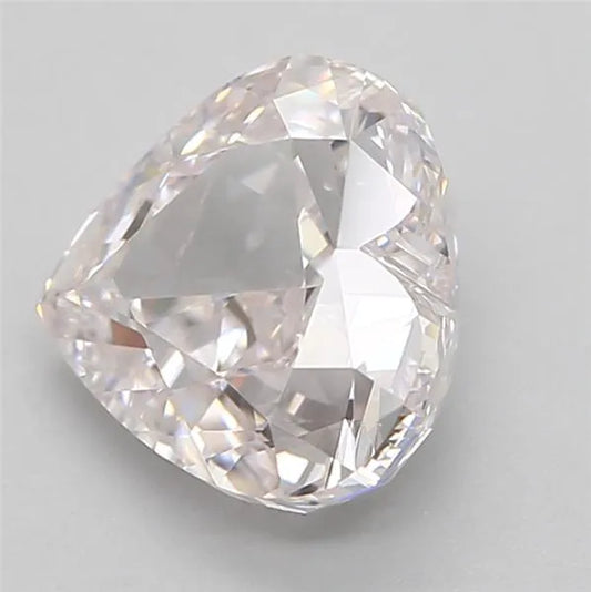 1.09ct Heart Natural Diamond (Colour Very Light Pink, Clarity IF, Cut GD, GIA Certified)