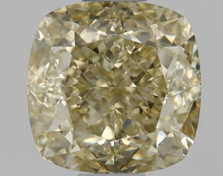 1.00ct Cushion brilliant Natural Diamond (Colour Fancy Brownish Yellow, Clarity VS2, GIA Certified)