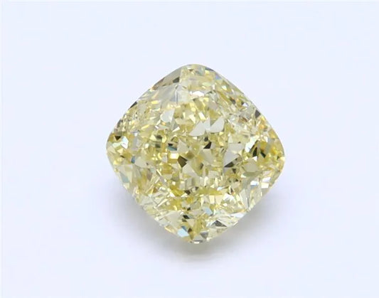 1.00ct Cushion brilliant Natural Diamond (Colour Fancy Yellow, Clarity VVS1, GIA Certified)