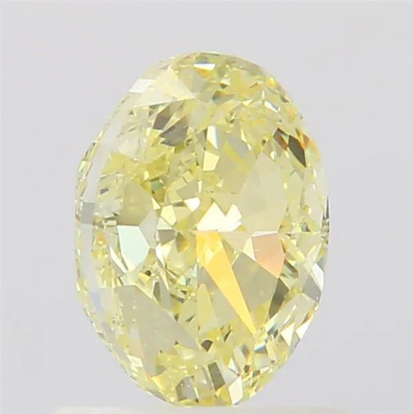 1.00ct Oval Natural Diamond (Colour Fancy Light Yellow, Clarity VS1, GIA Certified)