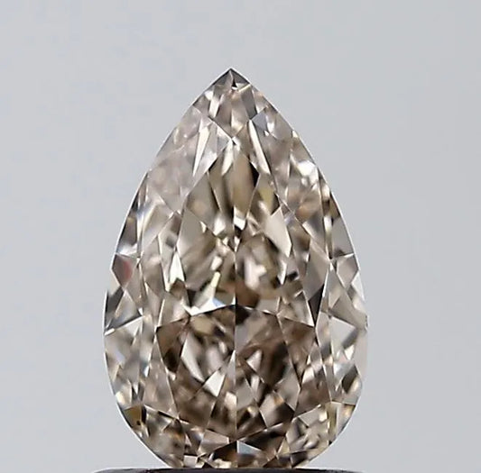 1.00ct Pear Natural Diamond (Colour Fancy Brown, Clarity VS2, GIA Certified)