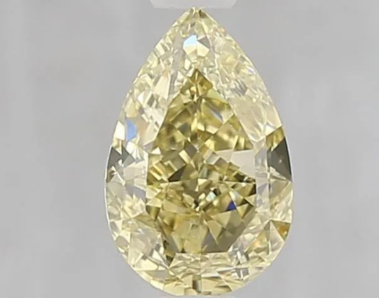 1.00ct Pear Natural Diamond (Colour Fancy Yellow, Clarity VS1, GIA Certified)