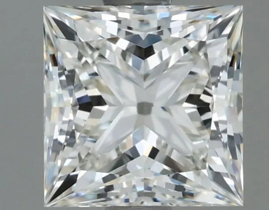 1.00ct Princess Natural Diamond (Colour H, Clarity IF, Cut EX, IGI Certified)