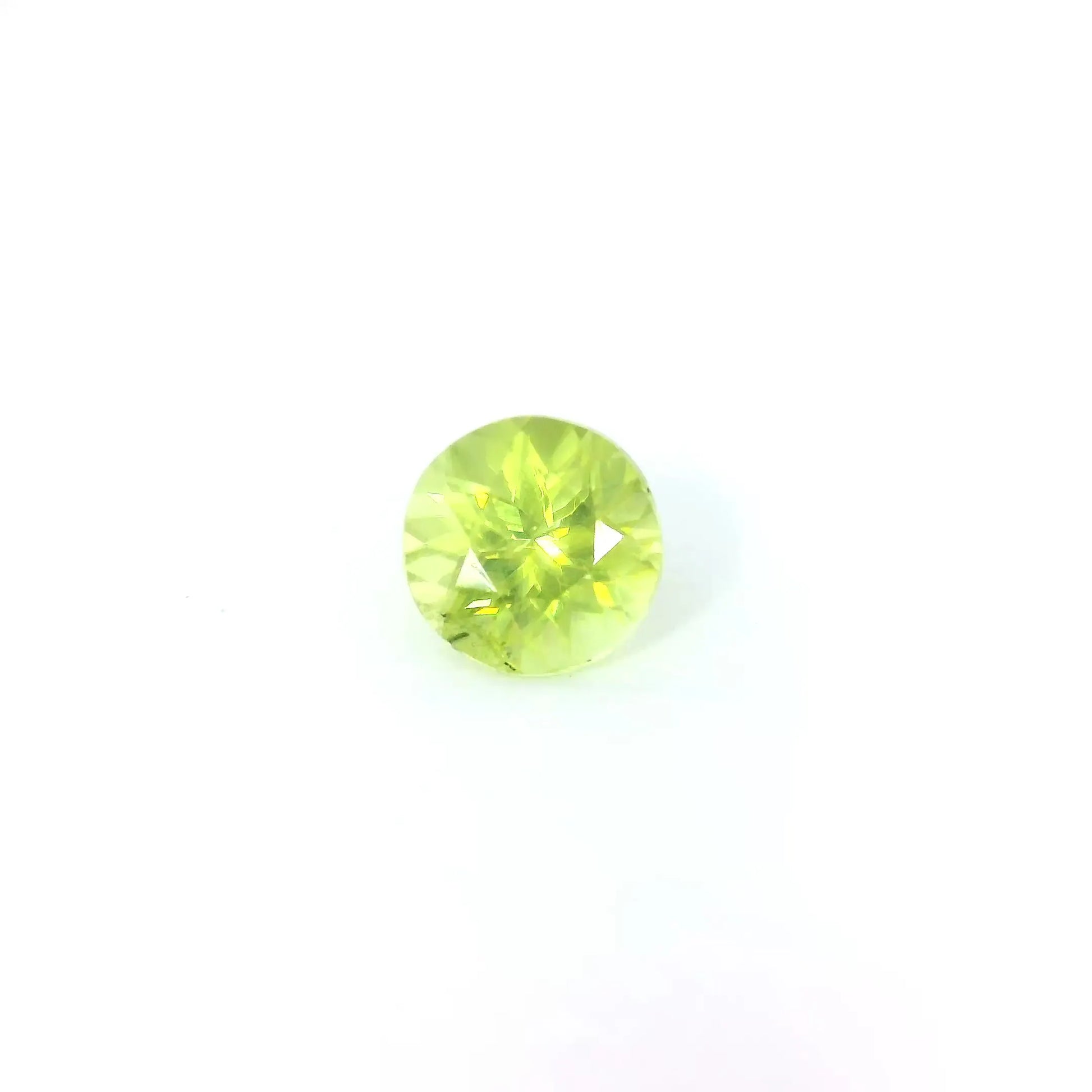 1.00ct Round Natural Sphene (Colour Green, Clarity Slightly Included, Cut Faceted)